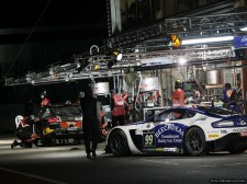 A night-time pitstop at Spa for the Beechdean AMR team