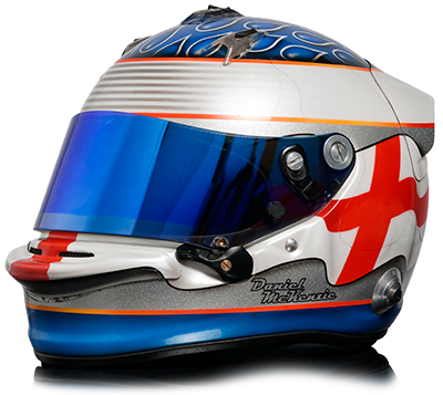 Daniel McKenzie race helmet